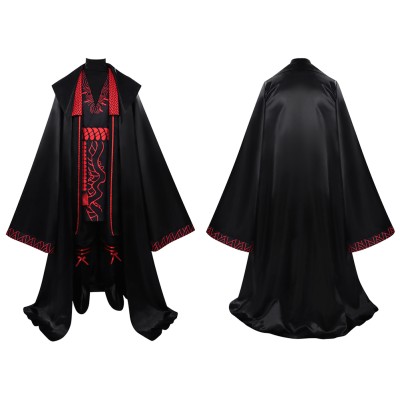 Limbus Company Jia Qiu Black Suit Cosplay Costume Halloween Carnival Outfit