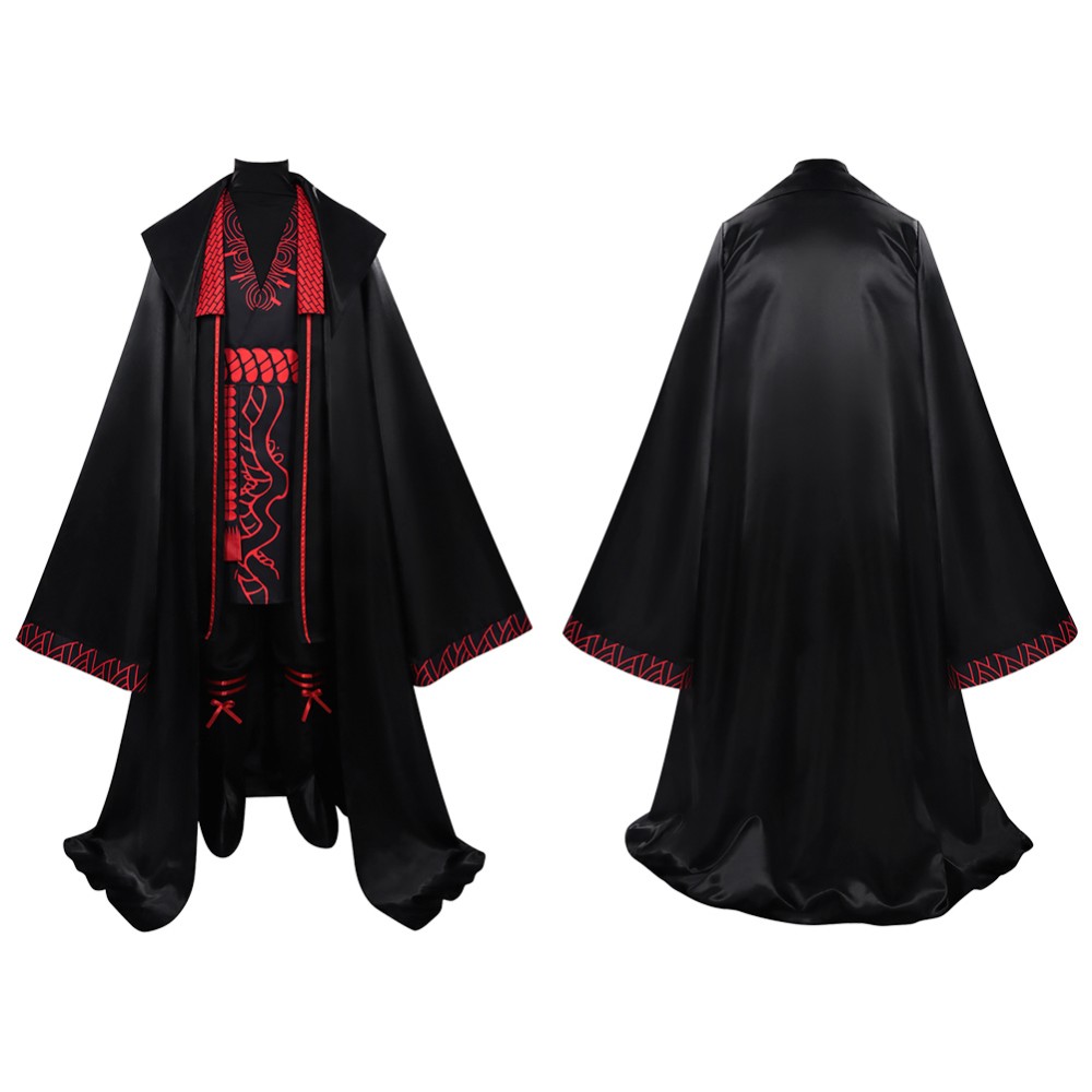 Limbus Company Jia Qiu Black Suit Cosplay Costume Halloween Carnival Outfit