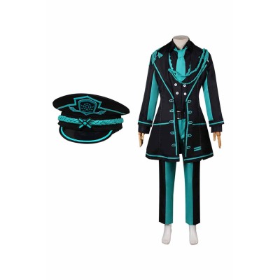 Limbus Company Ishmael Women Green Uniform With Hat Suit Cosplay Costume Halloween Carnival Outfit