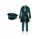 Limbus Company Ishmael Women Green Uniform With Hat Suit Cosplay Costume Halloween Carnival Outfit