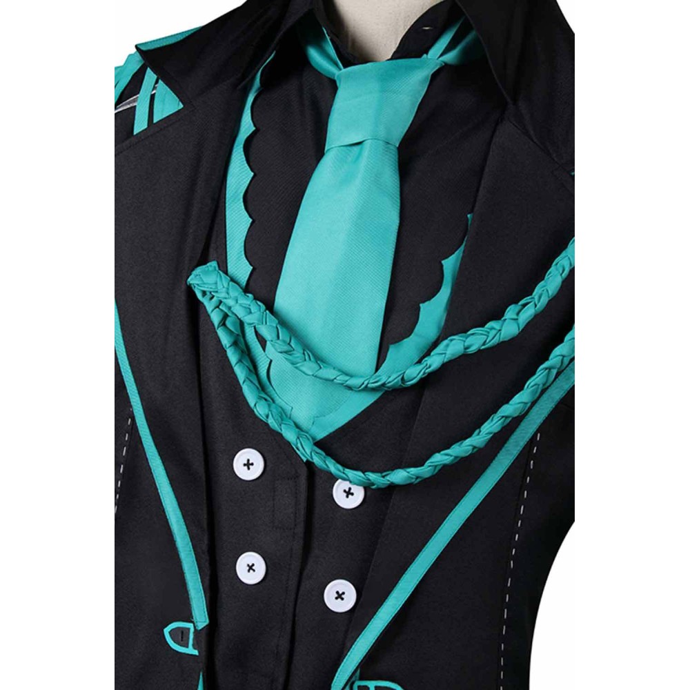 Limbus Company Ishmael Women Green Uniform With Hat Suit Cosplay Costume Halloween Carnival Outfit