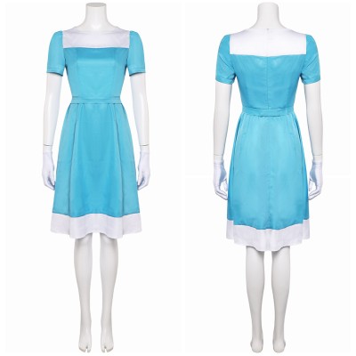 Lillusionniste Alice Blue Dress Party Cosplay Costume Halloween Carnival