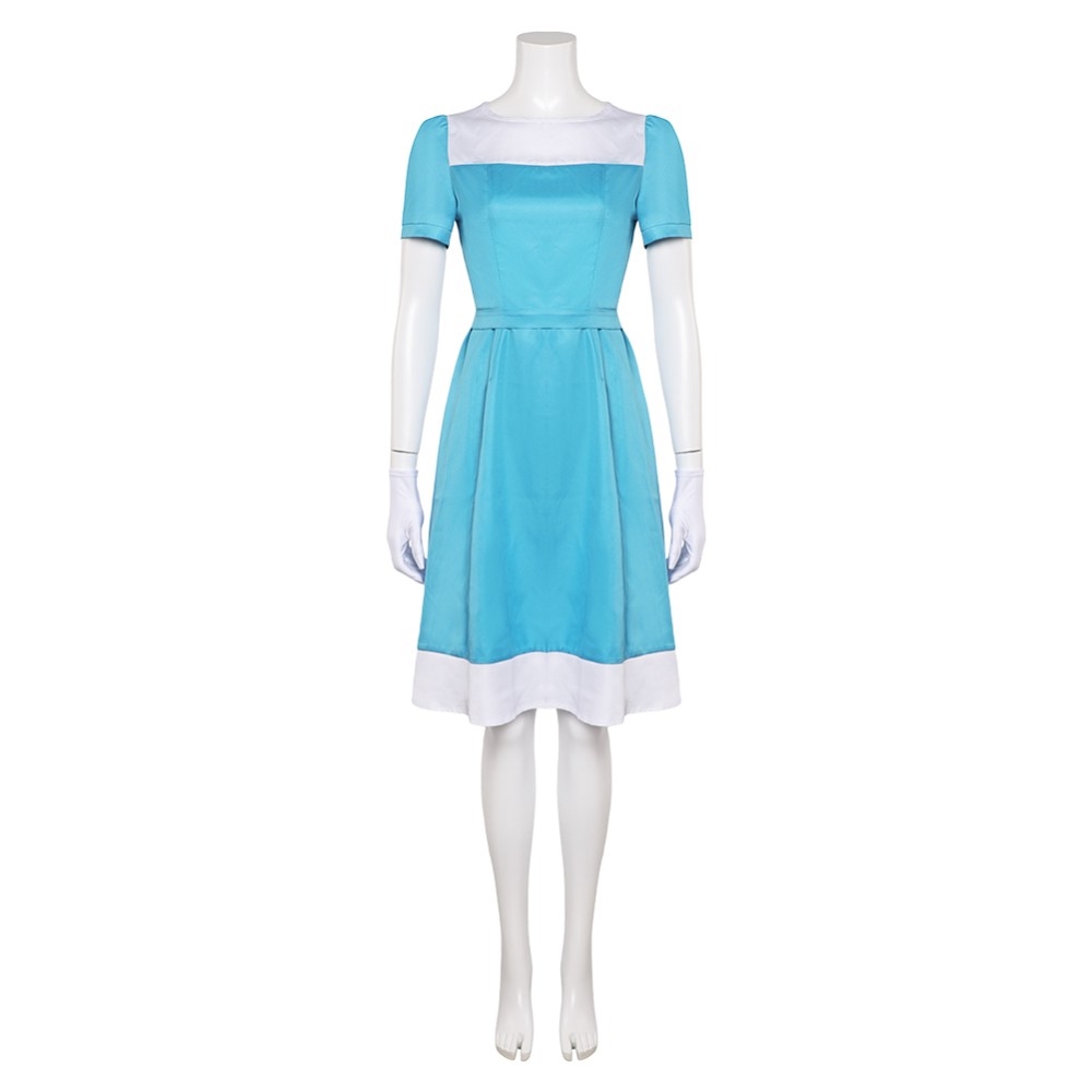 Lillusionniste Alice Blue Dress Party Cosplay Costume Halloween Carnival