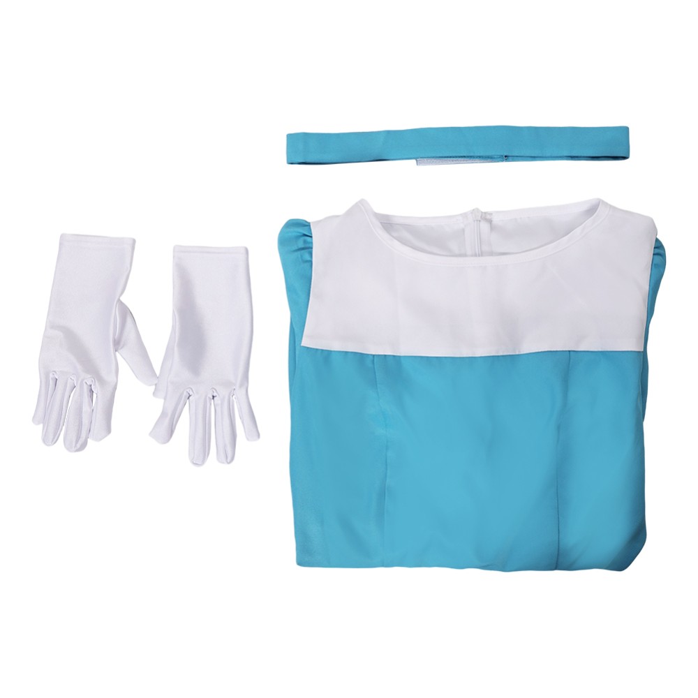 Lillusionniste Alice Blue Dress Party Cosplay Costume Halloween Carnival