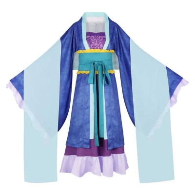Lihua Blue Dress Cosplay Costume Halloween Carnival Outfit