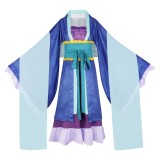 Lihua Blue Dress Cosplay Costume Halloween Carnival Outfit