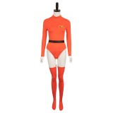 Lethal Company Women Tights Jumpsuit Suit Cosplay Costume Halloween Carnival Outfit