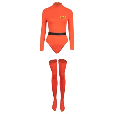 Lethal Company Women Tights Jumpsuit Suit Cosplay Costume Halloween Carnival Outfit