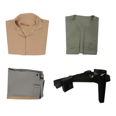 Leia Organa Solo Suit Cosplay Costume Halloween Carnival Outfit
