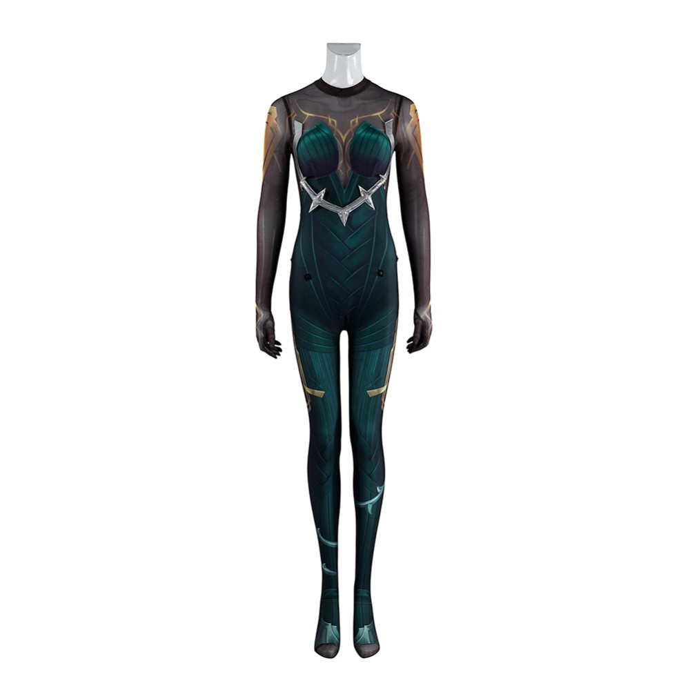 League of Legends Mel Jumpsuit Cloak Set Cosplay Costume Halloween Carnival Outfit