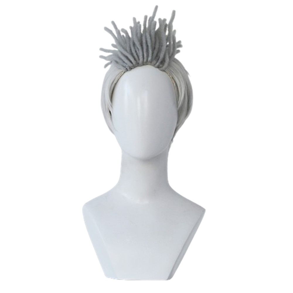 League of Legends Ekko Wig Heat Resistant Synthetic Hair Accessories Cosplay Costume Halloween Carnival