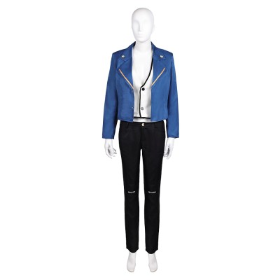 LAZARUS (2025) Christine Women Blue Suit Set Party Cosplay Costume Halloween Carnival