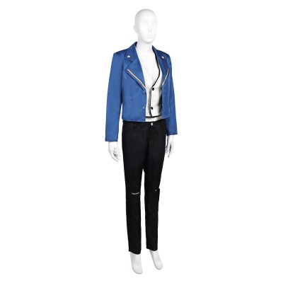 LAZARUS (2025) Christine Women Blue Suit Set Party Cosplay Costume Halloween Carnival