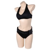 Lara Croft Tomb Raider: The Cradle of Life Lara Croft Black Bikini Set Swimsuit Suit Cosplay Costume Halloween Carnival Outfit