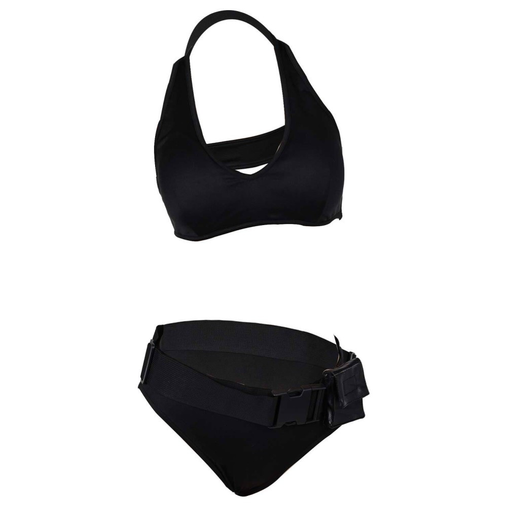 Lara Croft Tomb Raider: The Cradle of Life Lara Croft Black Bikini Set Swimsuit Suit Cosplay Costume Halloween Carnival Outfit