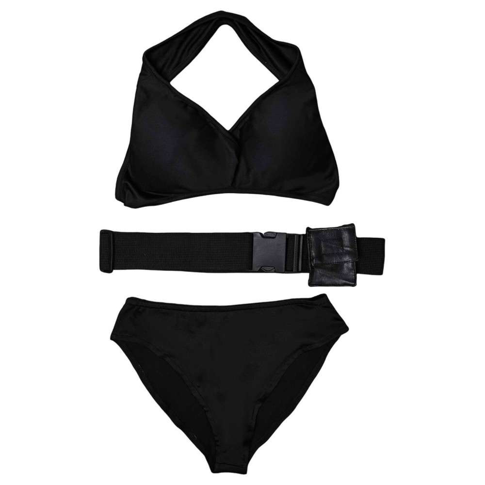 Lara Croft Tomb Raider: The Cradle of Life Lara Croft Black Bikini Set Swimsuit Suit Cosplay Costume Halloween Carnival Outfit