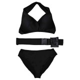 Lara Croft Tomb Raider: The Cradle of Life Lara Croft Black Bikini Set Swimsuit Suit Cosplay Costume Halloween Carnival Outfit