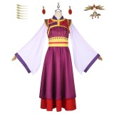 Lady Loulan Woman Purple Hanfu Party Cosplay Costume Halloween Carnival Outfit