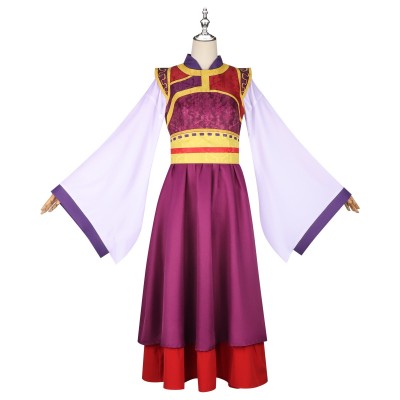 Lady Loulan Woman Purple Hanfu Party Cosplay Costume Halloween Carnival Outfit