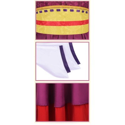 Lady Loulan Woman Purple Hanfu Party Cosplay Costume Halloween Carnival Outfit