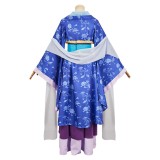 Lady Lihua Blue Printed Hanfu Party Cosplay Costume Halloween Carnival Outfit