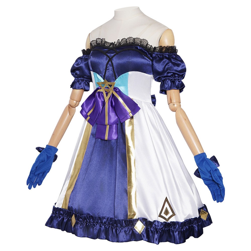 LABUBU Women Purple Lolita Dress Cosplay Costume Halloween Carnival Outfit