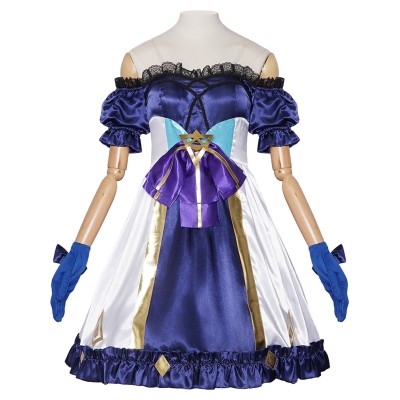 LABUBU Women Purple Lolita Dress Cosplay Costume Halloween Carnival Outfit