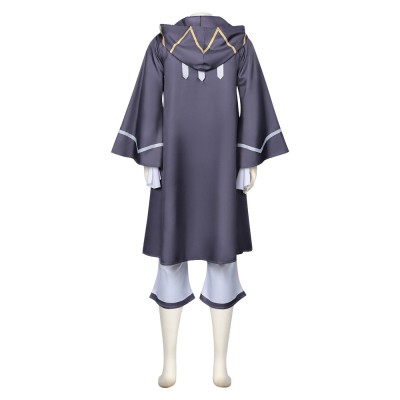 Kunon the Sorcerer Can See Kunon Gurion Women Gray Cosplay Costume Halloween Carnival Outfit