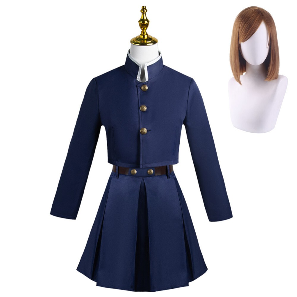 Kugisaki Nobara Blue Skirt Suit Cosplay Costume Halloween Carnival Outfit
