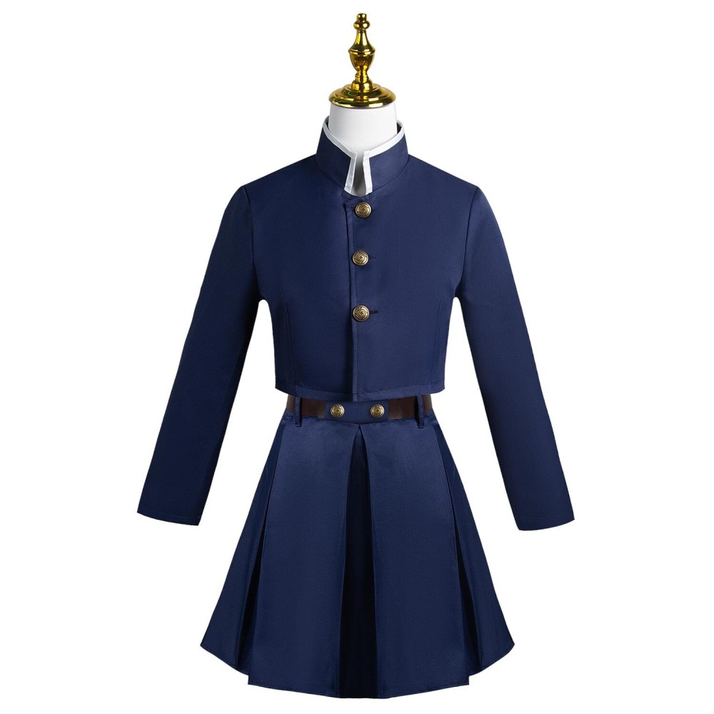 Kugisaki Nobara Blue Skirt Suit Cosplay Costume Halloween Carnival Outfit