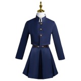Kugisaki Nobara Blue Skirt Suit Cosplay Costume Halloween Carnival Outfit