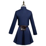 Kugisaki Nobara Blue Skirt Suit Cosplay Costume Halloween Carnival Outfit