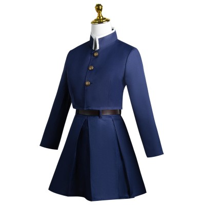 Kugisaki Nobara Blue Skirt Suit Cosplay Costume Halloween Carnival Outfit