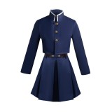 Kugisaki Nobara Blue Skirt Suit Cosplay Costume Halloween Carnival Outfit