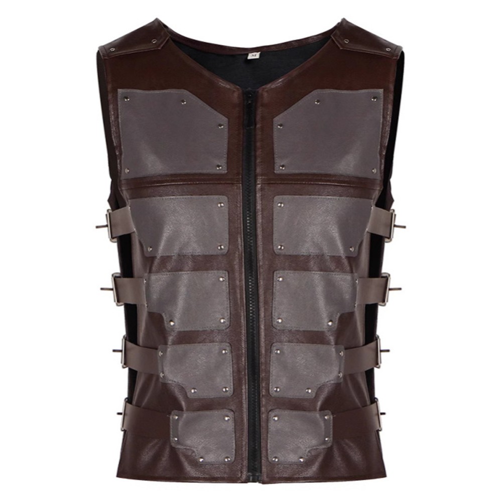 Kraven the Hunter Kraven Leather Vest Cosplay Costume Halloween Carnival Outfit