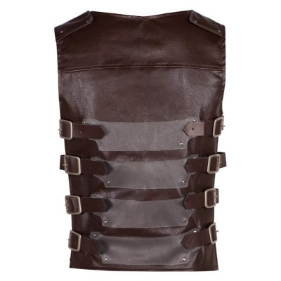 Kraven the Hunter Kraven Leather Vest Cosplay Costume Halloween Carnival Outfit