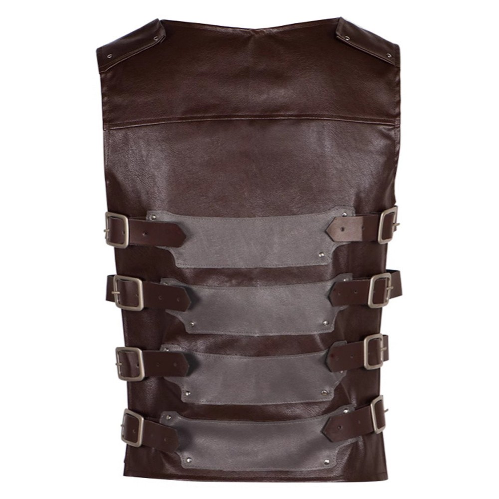 Kraven the Hunter Kraven Leather Vest Cosplay Costume Halloween Carnival Outfit