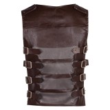 Kraven the Hunter Kraven Leather Vest Cosplay Costume Halloween Carnival Outfit