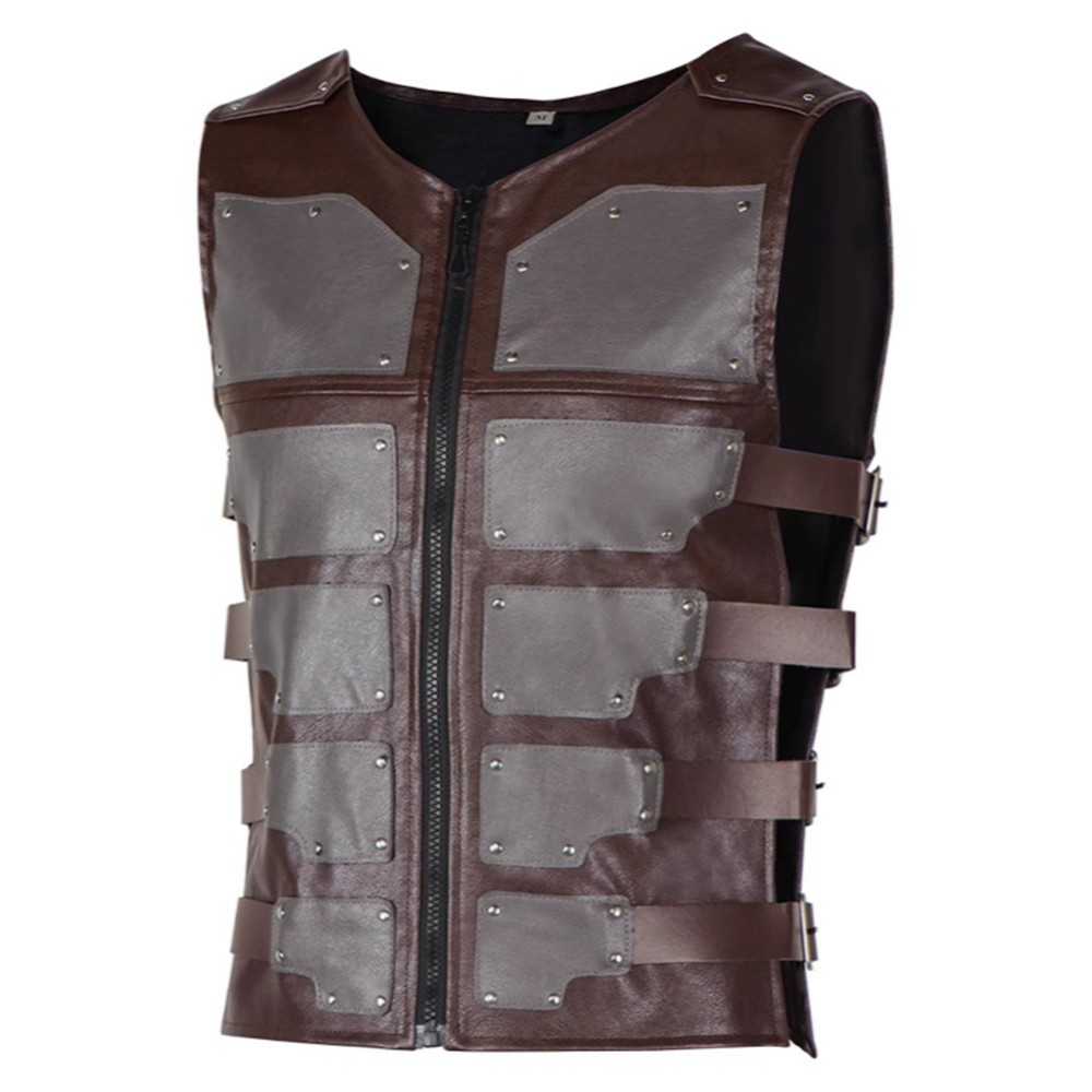 Kraven the Hunter Kraven Leather Vest Cosplay Costume Halloween Carnival Outfit