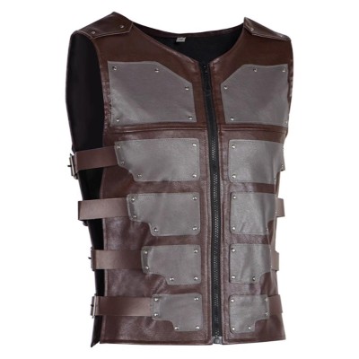Kraven the Hunter Kraven Leather Vest Cosplay Costume Halloween Carnival Outfit