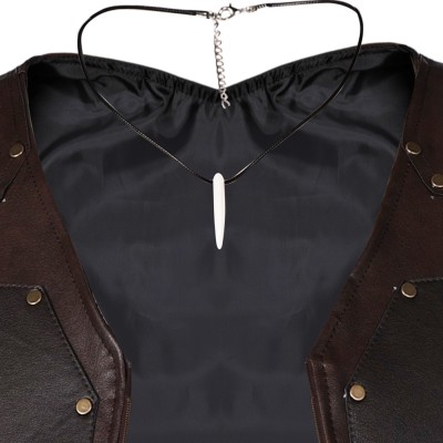 Kraven the Hunter Kraven Black Vest Gloves Cosplay Costume Halloween Carnival Outfit