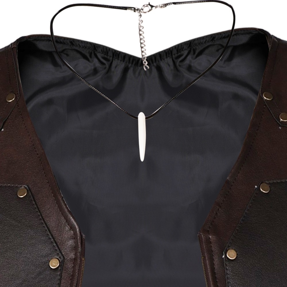 Kraven the Hunter Kraven Black Vest Gloves Cosplay Costume Halloween Carnival Outfit