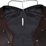 Kraven the Hunter Kraven Black Vest Gloves Cosplay Costume Halloween Carnival Outfit