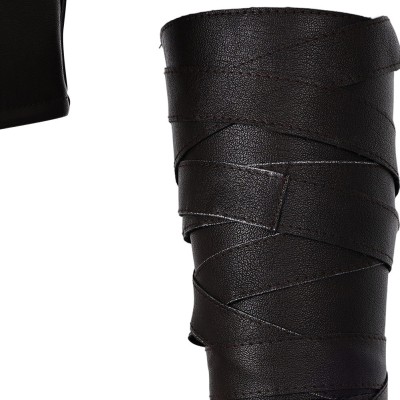 Kraven the Hunter Kraven Black Vest Gloves Cosplay Costume Halloween Carnival Outfit