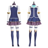KonoSuba: God‘s Blessing on This Wonderful World! Aqua Women Blue Dress Cosplay Costume Halloween Carnival