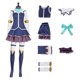 KonoSuba: God‘s Blessing on This Wonderful World! Aqua Women Blue Dress Cosplay Costume Halloween Carnival
