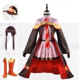 Kono Subarashii Sekai Ni Bakuen Wo - Megumin Party Suit Cosplay Costume Halloween Carnival Outfit