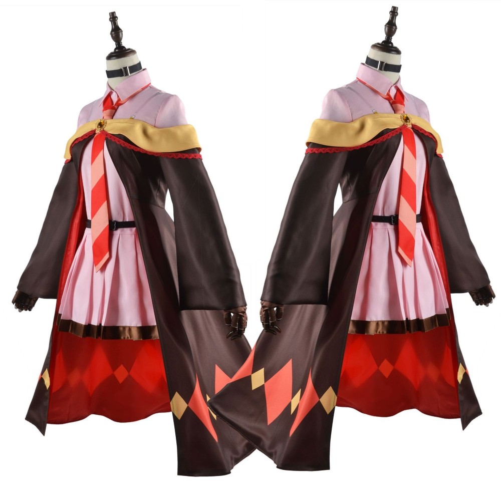 Kono Subarashii Sekai Ni Bakuen Wo - Megumin Party Suit Cosplay Costume Halloween Carnival Outfit