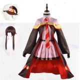 Kono Subarashii Sekai Ni Bakuen Wo - Megumin Party Suit Cosplay Costume Halloween Carnival Outfit