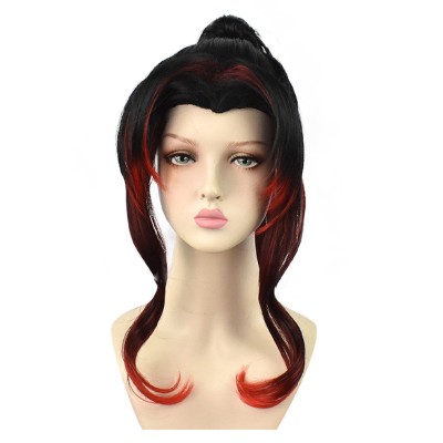 Kokushibo/Tsugikuni Yoriichi Wig Heat Resistant Synthetic Hair Props Cosplay Costume Halloween Carnival